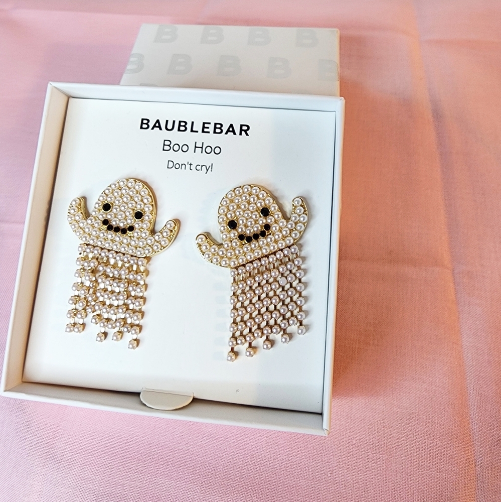 🏷 SALE! Baublebar Casper Pearl Drop Earrings - Picture 2 of 7